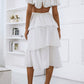 Cutout Layered Split Midi Dress
