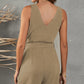 V Neck Bow Tie Romper
