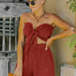 Smocked Frill Trim Tube Top and Shorts Set