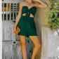 Smocked Frill Trim Tube Top and Shorts Set