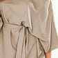 Tie Waist One-Shoulder Mini Dress