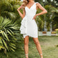 Asymmetrical Neck One-Shoulder Ruffled Dress