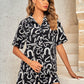 Printed Short Sleeve Shirt and Shorts Set