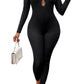 Cutout Round Neck Jumpsuit