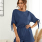 Knotted Cuff Dolman Sleeve Romper