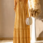 Frill Trim Sleeveless Maxi Dress