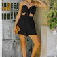 Smocked Frill Trim Tube Top and Shorts Set