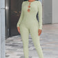Cutout Round Neck Jumpsuit