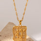 Cubic Zirconia Geometric Pendant Necklace