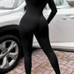 Cutout Round Neck Jumpsuit
