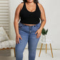 Judy Blue Gloria Full Size Embroidered Relaxed Fit Jeans