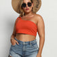 Plus Size One-Shoulder Crop Top