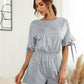 Knotted Cuff Dolman Sleeve Romper