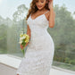 Back Slit Adjustable Strap Sheath Dress
