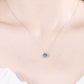 1 Carat Moissanite Round Pendant Necklace