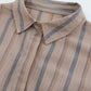 Striped Tie-Waist Shirt Dress with Pockets