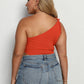 Plus Size One-Shoulder Crop Top