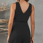 V Neck Bow Tie Romper