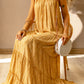 Frill Trim Sleeveless Maxi Dress