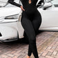 Cutout Round Neck Jumpsuit