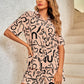 Printed Short Sleeve Shirt and Shorts Set