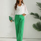 Women’s Lightweight Sheer Collared Button Down Blouse With Minimalistic Design