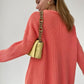 Women's Casual Drop Shoulder Sleeve Crew Neck Sweater