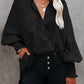 Collar shirt thin medium long stripe casual long sleeve shirt