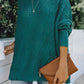 New round neck long sleeve hollow knitwear women's loose sweater winter
