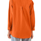 Women’s Solid Color Point Collar Button-front Closures Shirt