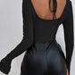 Women’s Solid Color Retro Chic Crop Top