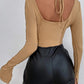 Women’s Solid Color Retro Chic Crop Top