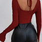 Women’s Solid Color Retro Chic Crop Top