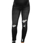 Maternity solid color belly support casual jeans